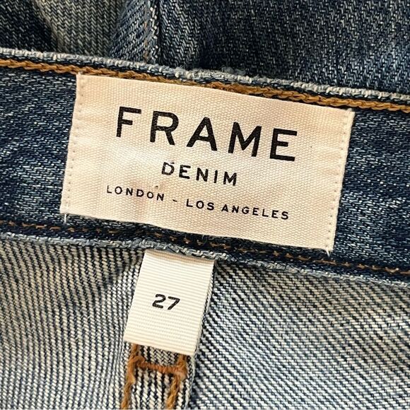 FRAME Nouveau Le Mix Jeans Women’s Size 27 Button Fly Patchwork Denim - Picture 5 of 9